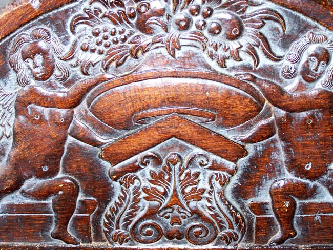 A Reproduction of a late 17th or early 18th century English carved oak panel — image 2